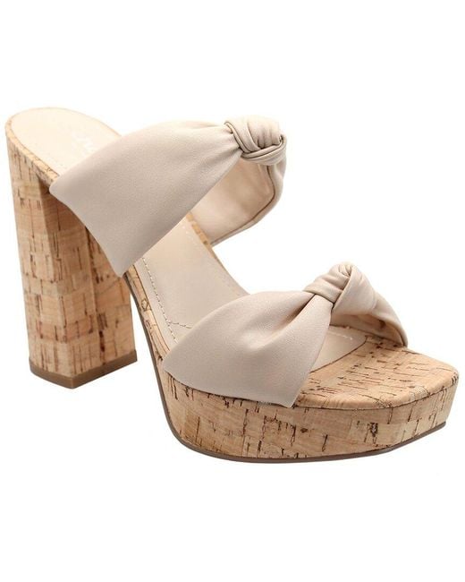 Charles David Natural Intuit Leather Sandal