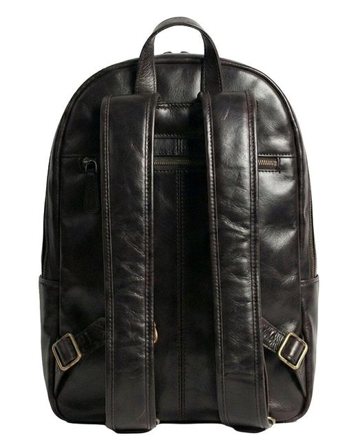 Gernie Black 26 Premium Leather Backpack for men