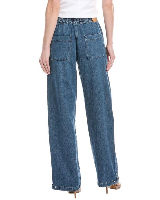 Jonathan Simkhai Blue Mila Side Gusset Coronado Jean