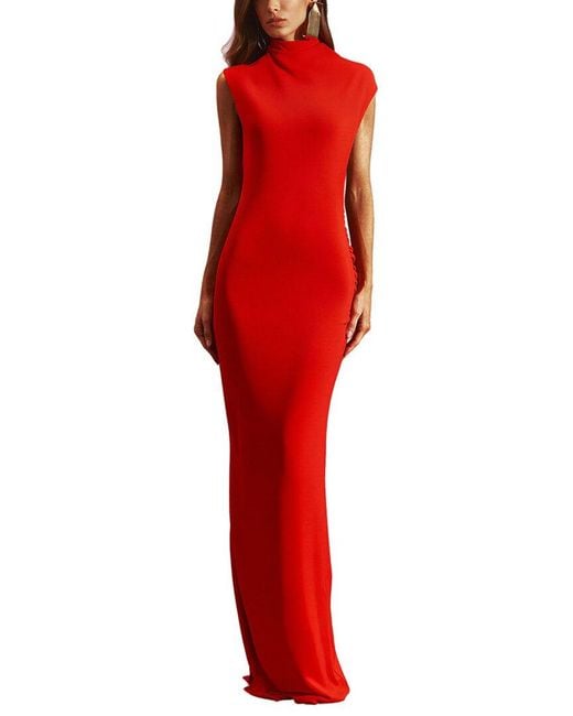 Adele Berto Red Maxi Dress