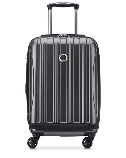 Delsey Gray Helium Aero Expandable Spinner Carry-On