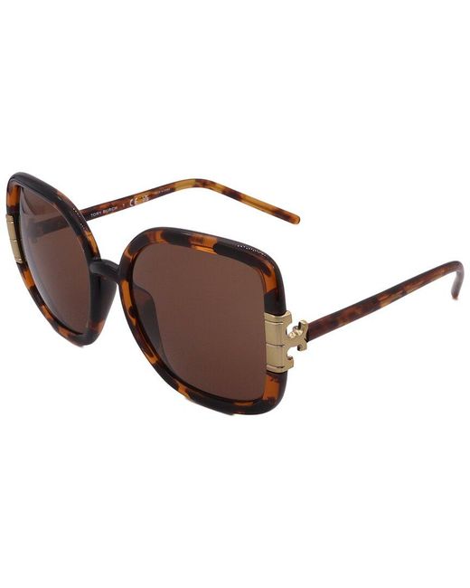 Tory Burch Brown Ty9063u 56mm Sunglasses