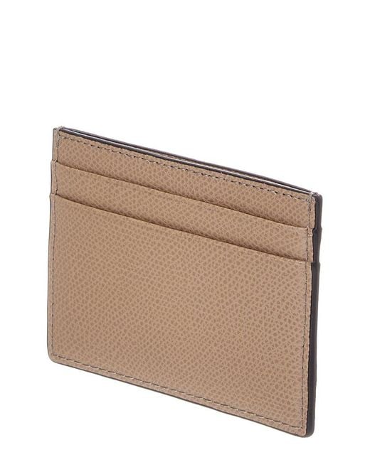 Furla Brown Camelia Leather Card Case
