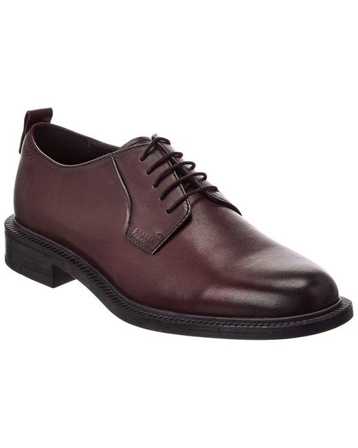 Boss Brown Lysander Leather Derby for men
