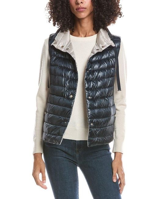 Herno Gray Down Puffer Vest