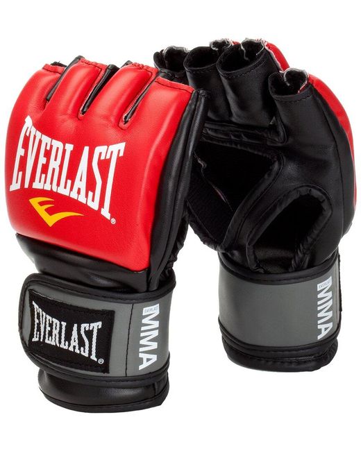 Everlast Red Competition-style Mma Fight Gloves
