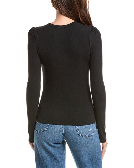 Chaser Brand Black Heavenly Rib Knit Chlo Top