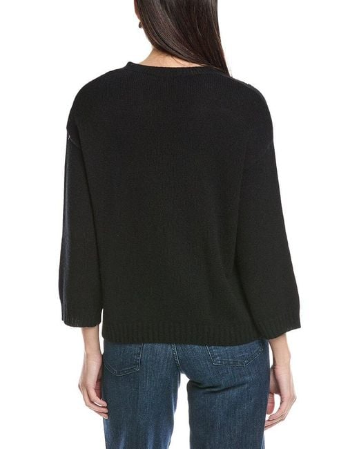 Valentino Black Sequin Cashmere Sweater