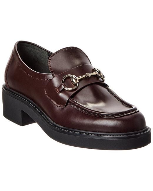 Gucci Brown Horsebit Leather Loafer