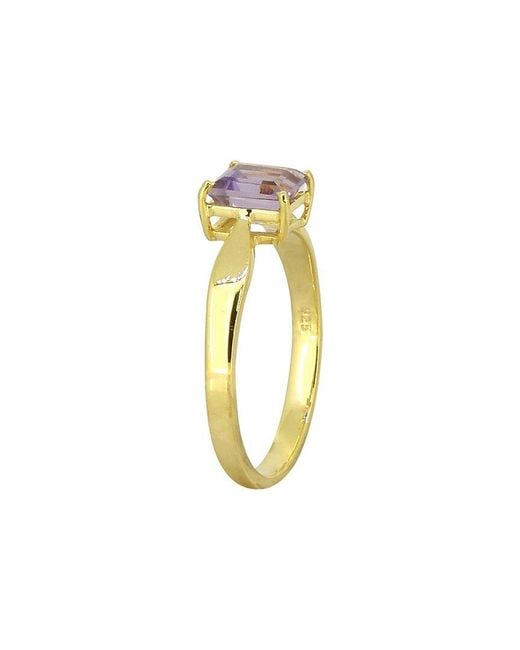 TIRAMISU White 14K Plated 0.75 Ct. Tw. Amethyst Ring