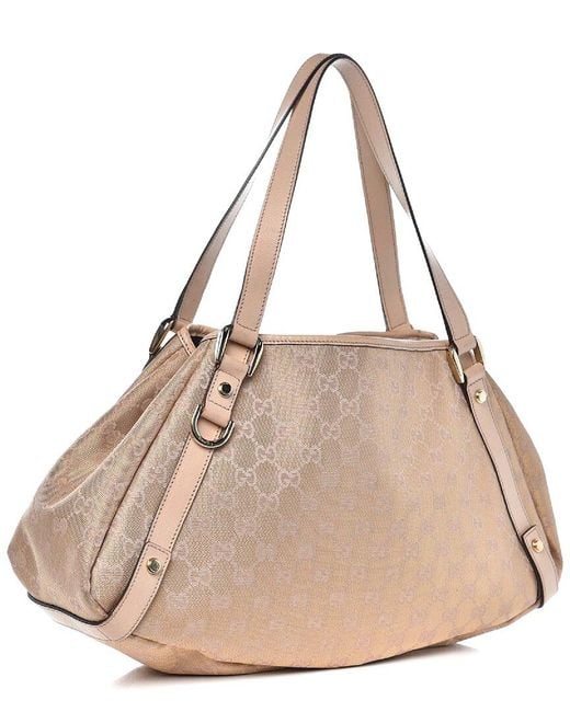 Gucci Natural Gg Canvas Abbey Shoulder Bag (Authentic Pre-Owned)