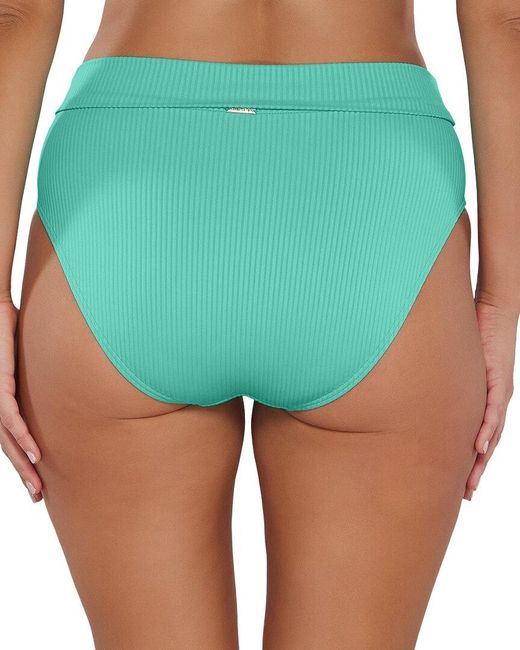 Sunsets Green Hannah High Waist Bottom