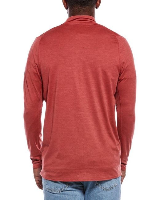 Oakley Red Gravity Range 1-4-Zip Pullover for men