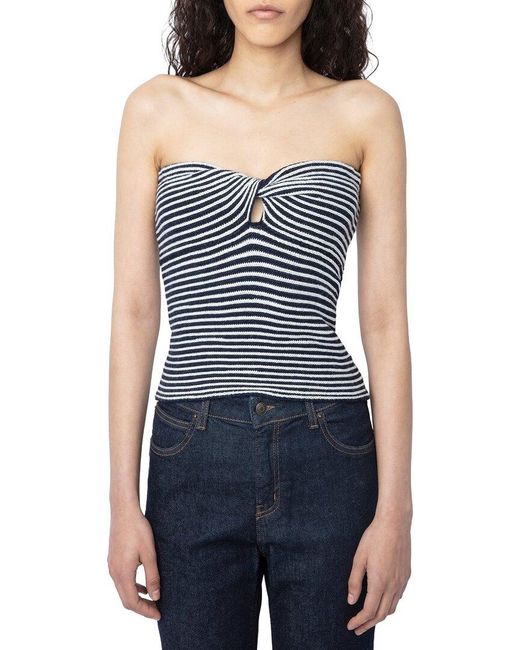 Zadig & Voltaire Blue Twista We Wool-Blend Sweater