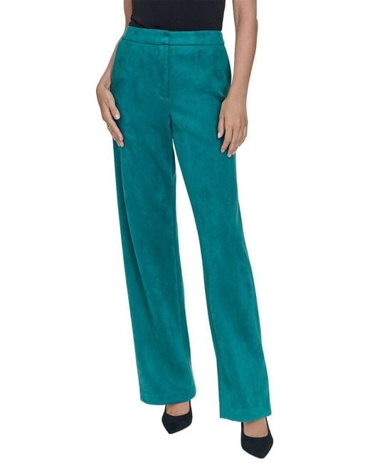Halston Heritage Green Wide Leg Trouser