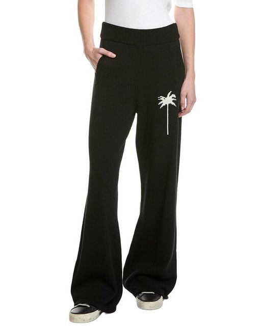 Palm Angels Black Knit Pant