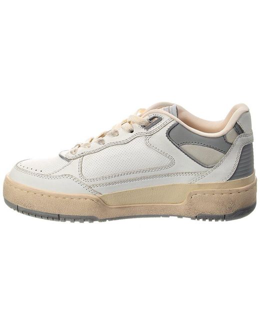 Golden Goose Deluxe Brand White Forty2 Leather, Canvas & Rubber Sneaker