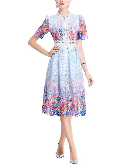 DZA Purple Midi Dress