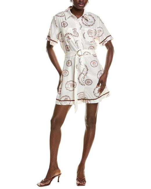 AMINA GLAM White Romper