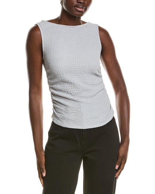 Rag & Bone Gray Crinkle Tank