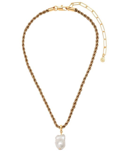 Ettika Metallic 18K Plated 10-12Mm Pearl Pendant Necklaces