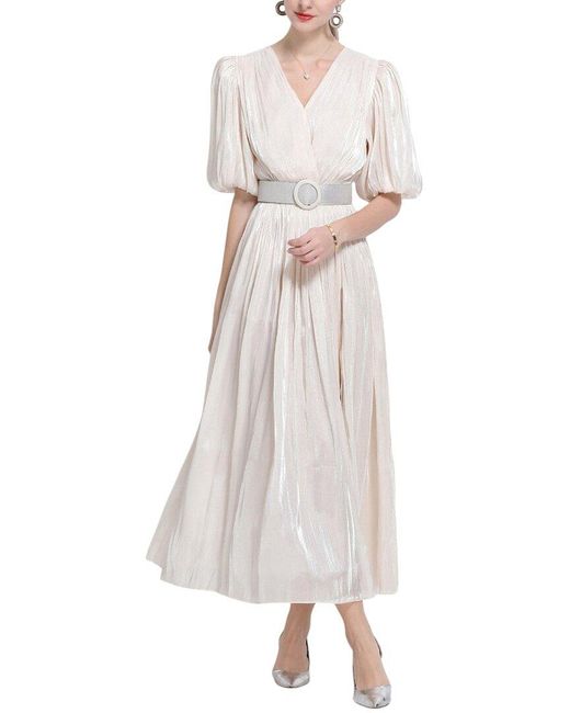 Vincent White Midi Dress