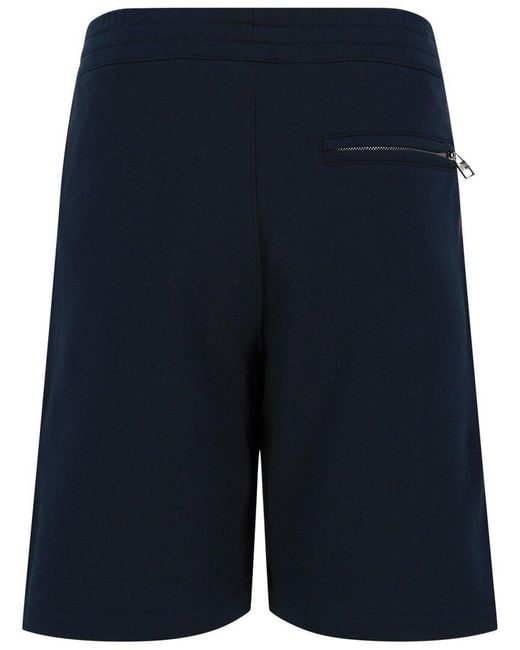 McQueen Blue Logo Tape Short for men