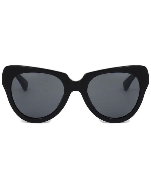 Linda Farrow Black Dries Van Noten By Linda Farrow Dvn67 53mm Sunglasses