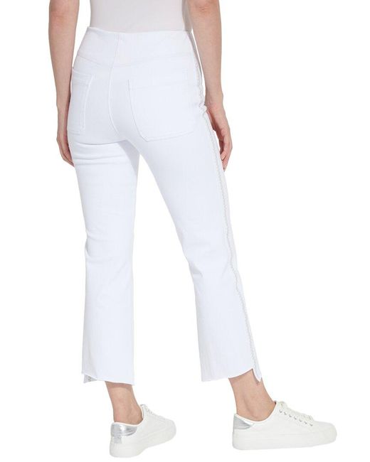 Lyssé New York White Kenny Ankle Baby Bootcut Jean