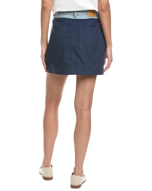 Jonathan Simkhai Blue Hampton Mini Skirt