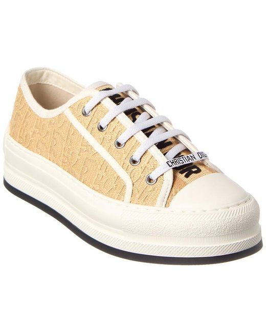 Dior White Walk'N' Canvas Sneaker