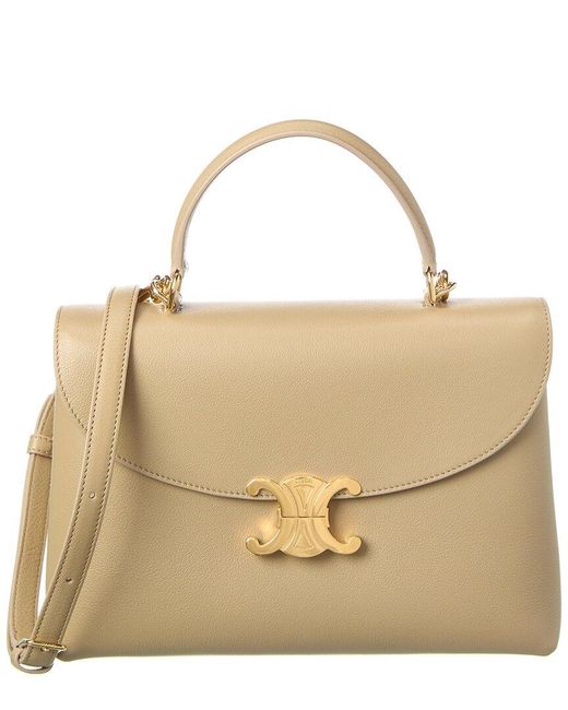 Céline Natural Nino Medium Leather Satchel