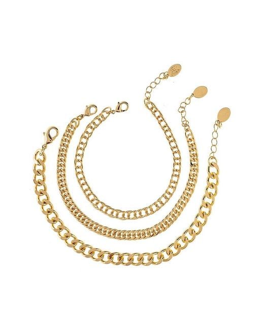 Rivka Friedman Metallic 18K Plated Stackable Bracelet