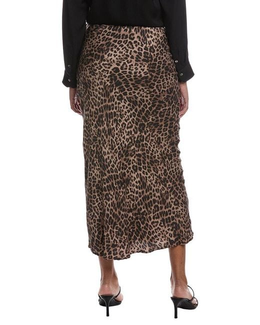 Z Supply Brown Izabel Leopard Skirt