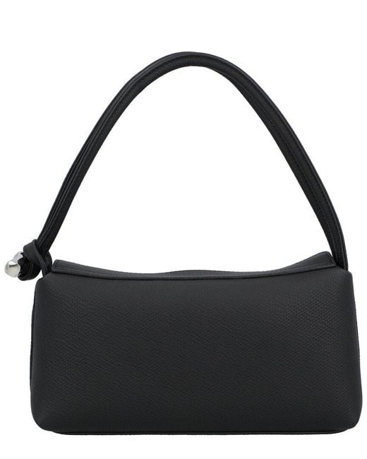 Longchamp Black Le Roseau Medium Shoulder Bag