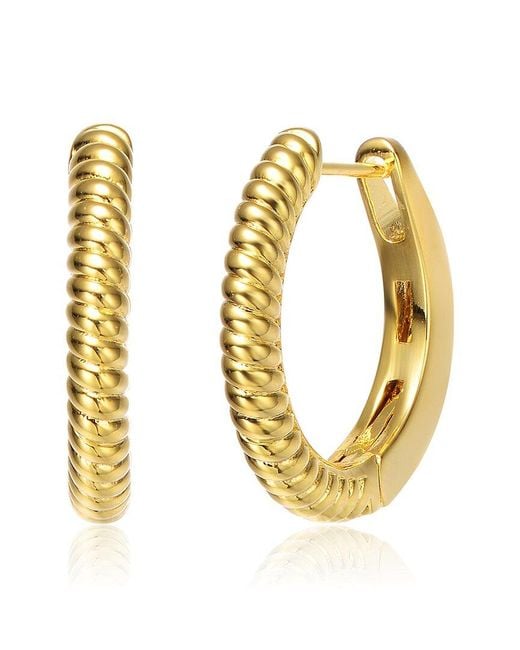 Rachel Glauber Metallic 14K Plated Earrings