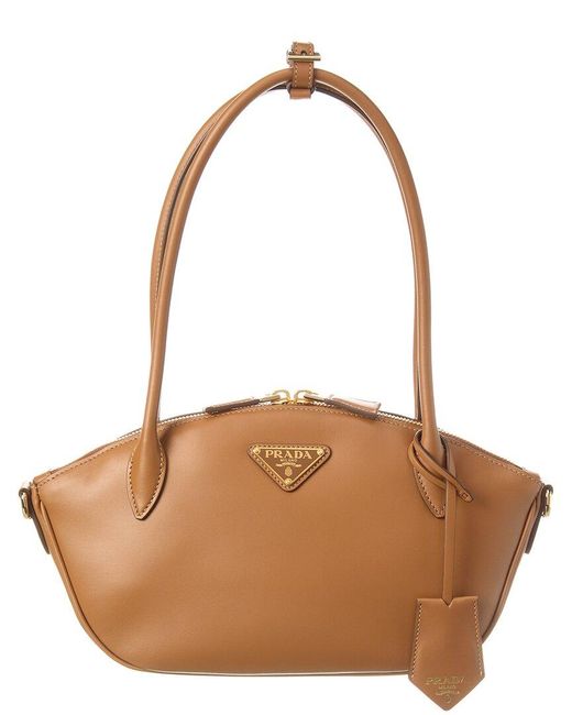 Prada Brown Small Leather Handbag