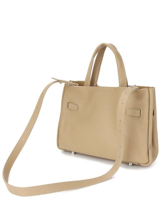 Tiffany & Fred Paris Natural Top Handle Leather Bag