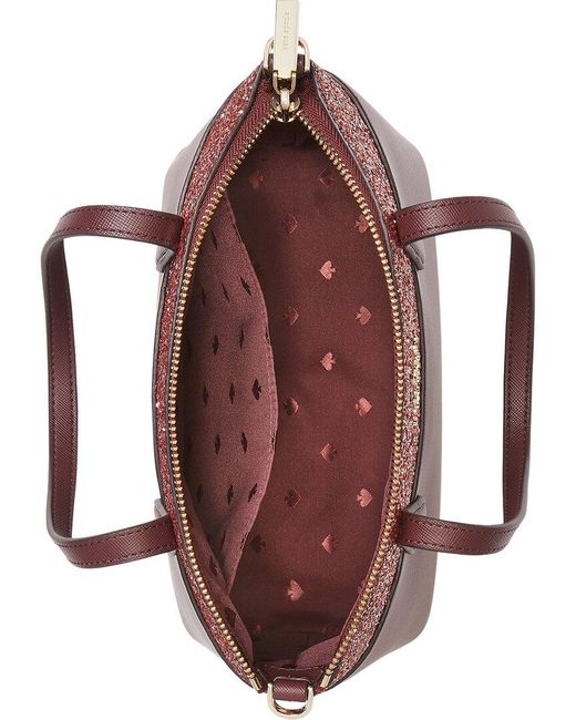 Kate Spade Purple Flash Glitter Satchel