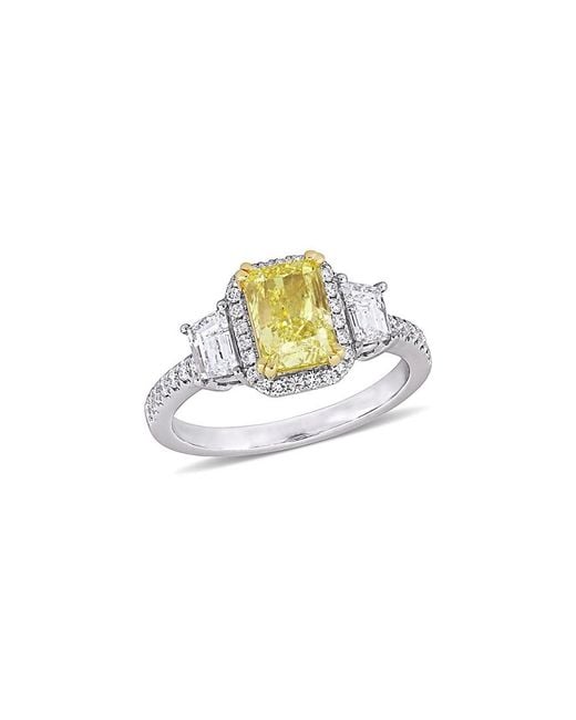 Diamond Select Cuts White 14K Two-Tone 2.81 Ct. Tw. Diamond Ring