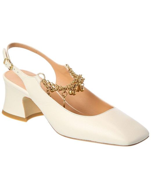 Chloé Natural Charms Leather Pump