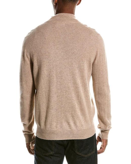 Magaschoni Natural Tipped Cashmere Pullover for men