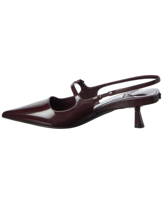 Jimmy Choo Brown Didi 45 Leather Slingback Pump