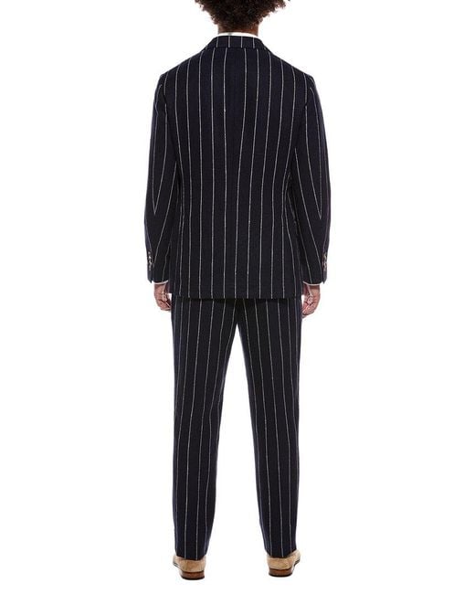 Brunello Cucinelli Blue 2Pc Linen-Blend Suit for men