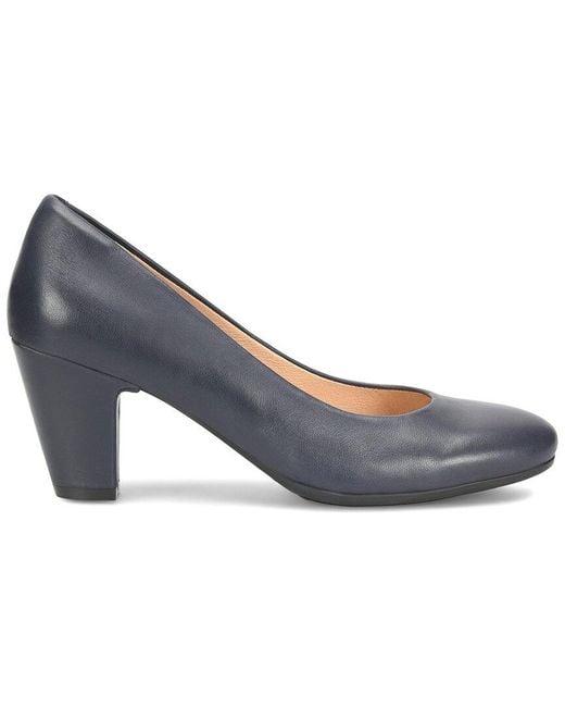 Söfft Blue Lana Leather Pump
