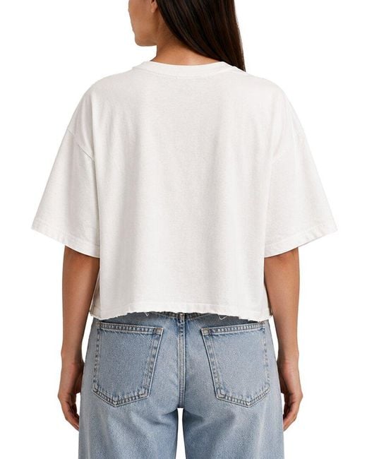 Prince Peter White Oversized Crop Top