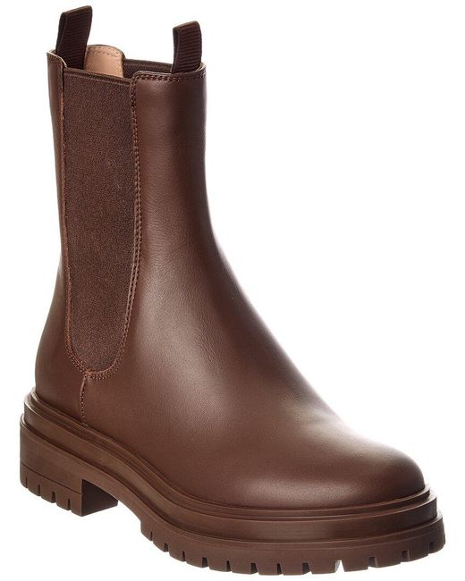 Gianvito Rossi Brown Chester Leather Boot