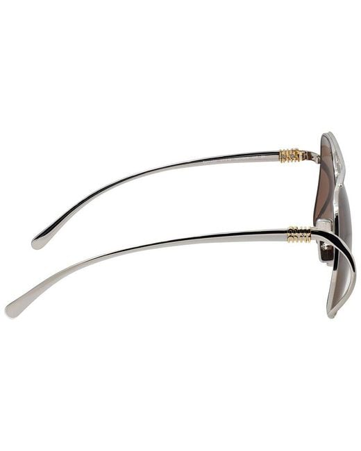 Miu Miu White 58Mm Sunglasses