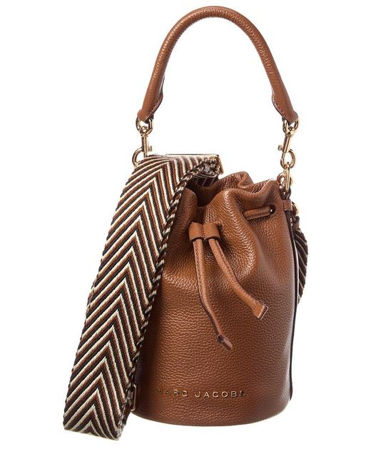 Marc Jacobs Brown Leather Bucket Bag