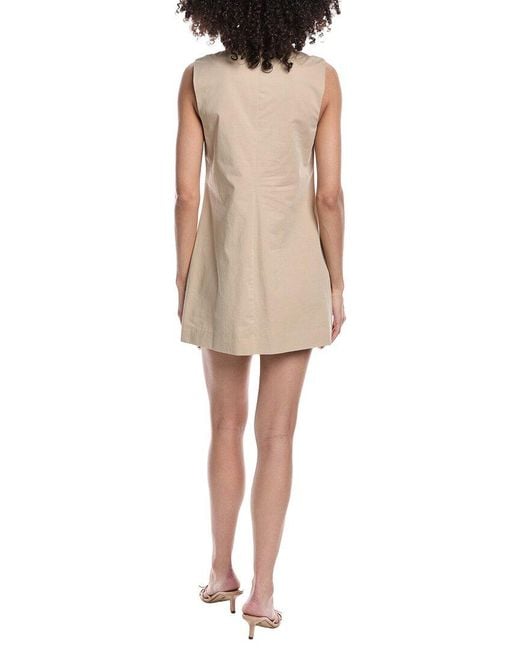 FRAME Natural Frame The Utility Shift Dress